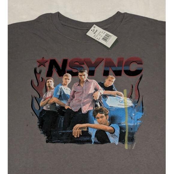 Grey NYSNC Unisex Adult Shirt Size S - Picture 2 of 5